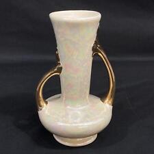 Pearl China Co Lusterware Vase 105 Gold Handles Flowers Plants Elegant Victorian picture