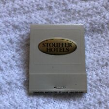 Stouffer Hotels White & Gold Vintage Matchbook Full & Unstruck EUC picture