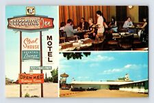 Postcard Canada Manitoba Boissevain Motel Restaurant 1960s Unposted Chrome picture