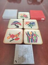 Vintage Japanese Coaster Set of 5 picture