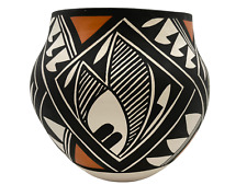 Native American Pottery Acoma Handmade Southwest Home Decor Vase David Antonio picture