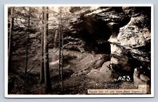 K2/ Logan Ohio RPPC Postcard c1940s Hocking Hills Ash Cave 209 picture