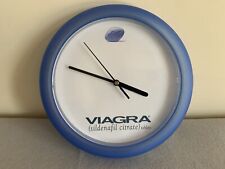 VTG Pfizer VIAGRA 10 inch Wall Clock Advertising. Tested Working picture