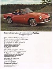 1964 Triumph Spitfire Red Convertible Vintage Ad  picture