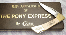 Case XX USA 5 Dot 1985 IV158 L SS Limited PONY EXPRESS Commemorative Knife MINT picture