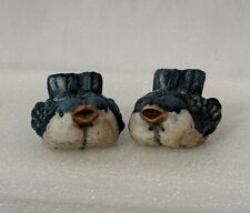Vintage Blue Bird Ceramic Salt And Pepper Shakers picture