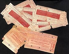 Group of 10 mostly 1913 New York & Pennsylvania Railroad NYP Ticket Stubs Scarce picture