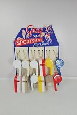 Vintage 1950's Gay Sportsman Keychain Whistles Dealer Counter Display Complete picture