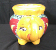 Hand painted Ceramic Elephant Planter Pot - Beautiful Details, 6
