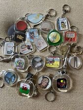 Vintage Keychain Lot Unusual People Places Animals Food Fun Group 20 picture