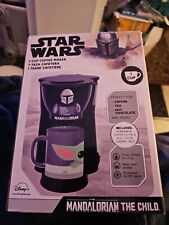 Star Wars The Mandalorian Single Cup Coffee Maker w/ Mug Baby Yoda Grogu  picture