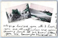 Moorhead Minnesota MN Postcard St. Anthony Falls In 1830 Scenic View 1908 Trees picture