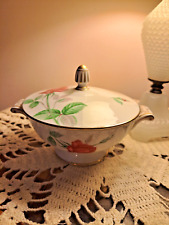 Vintage Sango Japan Monterey Dawn Rose Covered Dish Sugar Bowl VANITY DECOR picture
