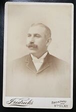 1890s Buck Ewing MLB Baseball HOF NY Giants Cabinet Card Facial Rec Debate 101 picture