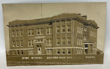 Vtg 1912 RPPC Broken Bow Nebraska High School picture
