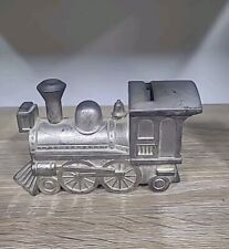 Vintage Train Locomotive Engine Metal Coin Piggy Bank Japan picture