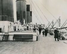 1912 PROMENADE DECK OF SHIP TITANIC LUXURY OCEAN LINER MADDEN VOYAGE 8X10 PHOTO picture