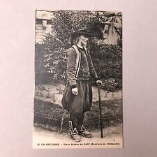 CPA Brittany 1900 Old Breton Costume by Cast CHATEAULIN vintage antique; picture