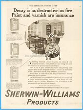 1918 Sherwin Williams Paint & Varnish Ad Cover the Earth Decay is Destructive picture