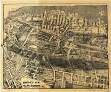 1910 Map of Maplewood, N.J. | Bird's eye view | Maplewood N.J. Map Reproduction picture