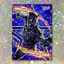 Black Panther Holographic Star Role Sketch Card Limited 1/5 Dr. Dunk Signed Art picture