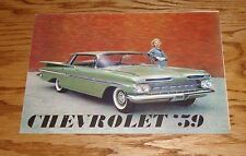 Original 1959 Chevrolet Full Size Car Sales Brochure 59 Chevy Impala Bel Air picture