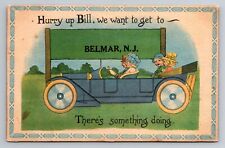 Belmar,New Jersey,Hurry Up Bill Theres Something Doing UNP Circa 1930 Postcard picture