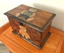 Wooden toy/memento box, bear themed, birthday or Christmas gift for girl or boy, picture
