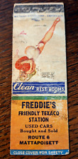 Vintage Matchbook: Freddie's Texaco Gas Station, Mattapoisett, MA (Worn) picture