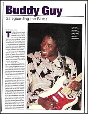 Buddy Guy Safeguarding the Blues 2-page article with Fender Stratocaster guitar picture