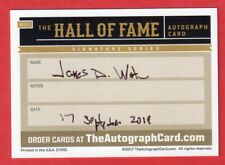 JAMES D. WATSON Signed Hall of Fame Signature Card - Autograph DNA Nobel Prize picture