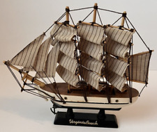Cutty Sark Wooden Ship Replica Nautical Maritime Collectible Clipper Fabric Sail picture