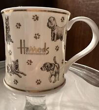 Harrods Knightsbridge- Fine China Mug-Dogs and Paw Prints- Made In England- New picture