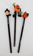 Vintage Halloween Which Witch Monster Mash Pumpkin Topper Novelty Pencils Unused picture