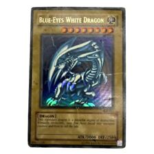Yugioh Blue Eyes White Dragon Card SDK-001 Unlimited Ultra Rare Foil Preowned picture