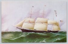 Clipper Ship Dreadnought Peabody Museum Salem Massachusetts Vintage Postcard picture