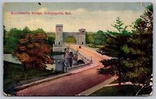 Emrichville Bridge Indianapolis Indiana Postcard picture
