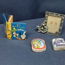Vintage Disney Goofy Themed Lot Of 4-Frame, Magic Cloths(2), Mini-Book Keychain  picture