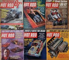 SIX 1966 Hot Rod Magazines; March, May, June, July, September and October picture