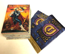 1993 The Creators Universe Complete Trading Card Set 1-100 w/Wrappers Dynamic picture