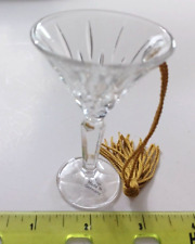 Gorham Crystal Martini Glass Ornament Lady Anne Lead Crystal Christmas Tree picture