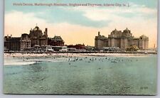 Atlantic City New Jersey Scenic Coastal Hotels Beachfront DB UNP Postcard picture