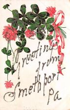 Greetings from Smethport Tinsel Letters 1917 Pennsylvania picture