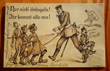 comic WW1 postcard p/u Aug 28, 1914 related to Battle of Leige/Luttich? picture