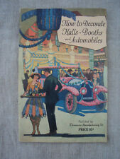  1923 Art Deco Dennison Booklet How to Decorate Halls Booths and Automobiles picture