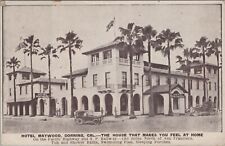 Corning CA Hotel Maywood Exterior Autos Trees  California 1920s postcard N456 picture