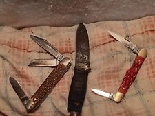 4Pcs Antique/Vintage Knife/leatherman Lot picture