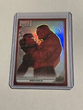 2023 Upper Deck Marvel Platinum #190 Red Rainbow Refractor Red Hulk Refractor picture