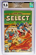 ALL-SELECT COMICS #9 CGC NM+ 9.6 TIMELY 1945 SINGLE HIGHEST GRADED SCHOMBURG CVR picture