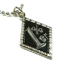 1%ER 1 Percenter 1% er Club HOG Biker Harley Pendant Necklace with Ball Chain picture